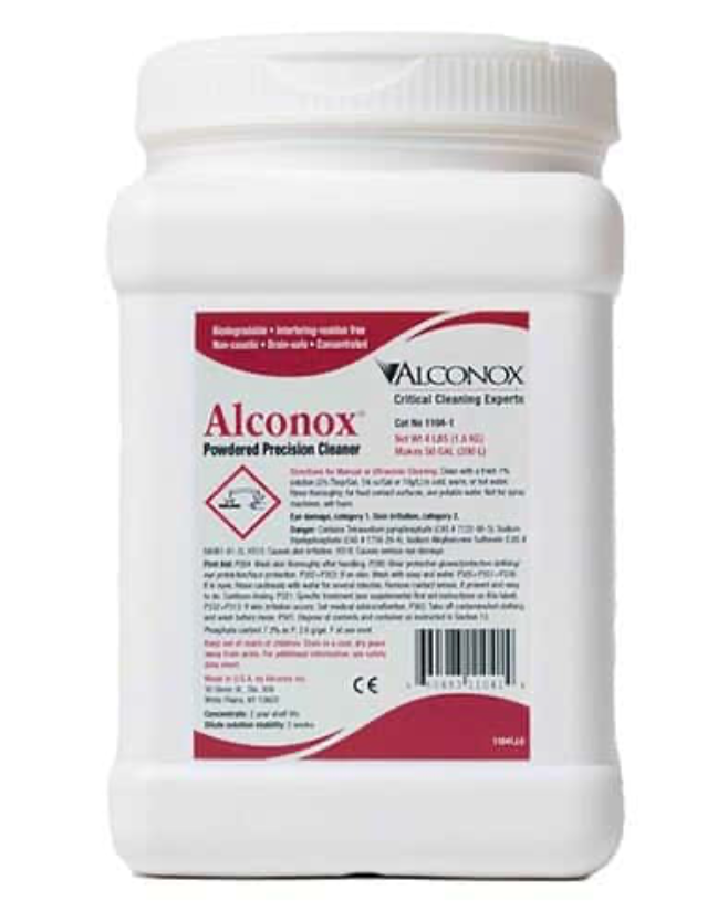 Alconox 1104 Powdered Precision Cleaner; 4 lb Containers, 9/CS
