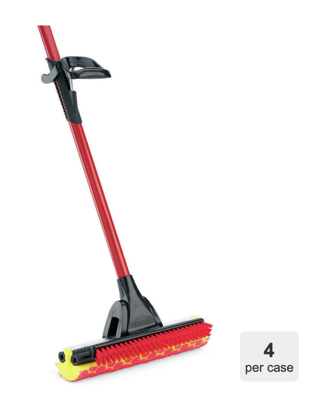 Libman 12" Roller Mop with Scrub Brush - 4 per case